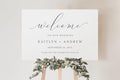 Wedding Welcome Sign, Welcome to our Wedding Sign, Modern Minimalist Wedding by Unknown