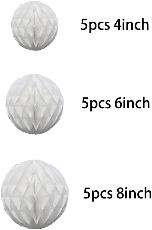 15pcs Honeycomb Ball Decorations - Image 2