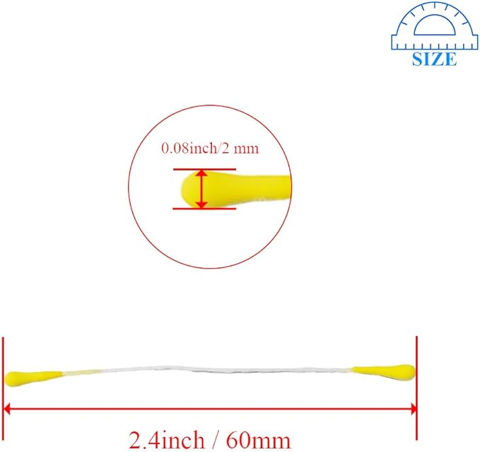HAHIYO 700Pcs 2mm Yelbow Matte Double Head Flower Stamen Pistil - Image 2