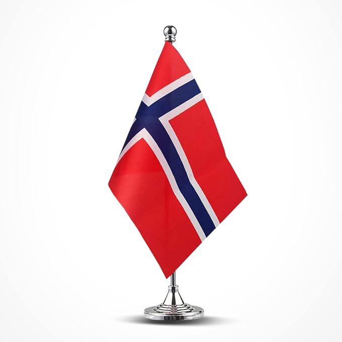 Norway Flag Norwegian Flags, Small Mini Norwegian Desk Flag, Used by Mflagperft