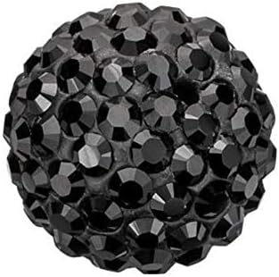 100pcs Adabele Grade A Suncatcher Crystal Rhinestone Pave Loose Beads 10mm Jet - Image 2
