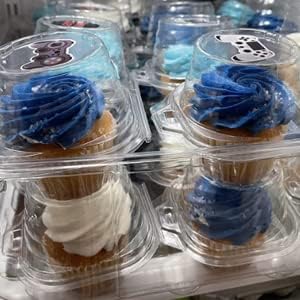 50 Pcs Cupcake Boxes Plastic Individual Cupcake Containers Single Cupcake - Image 7