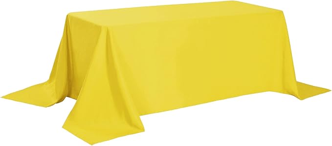 Rectangle Tablecloth 90x132 inch Washable Polyester Fabric Table Cloth - Image 2