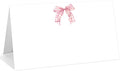 25 Pack Pink Plaid Bow Place Cards, Editable Name Cards by WwongxianB