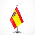 Spain Flag Spanish Flags, Small Mini Spanish Desk Flag, Used by Mflagperft