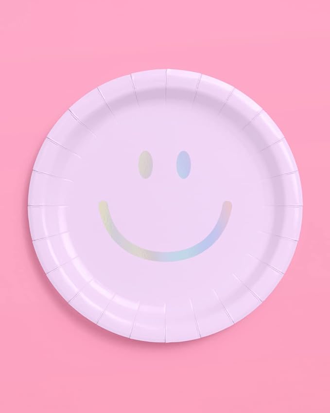 xo, Fetti Smiley Paper Plates - Image 7