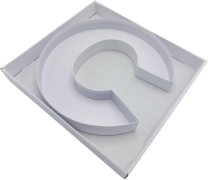 12" Fillable Cardboard Letter Charcuterie Gift Cupcake Box - Image 6