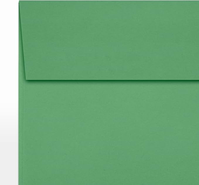 LUXPaper Square Invitation Envelopes | Peel & Press | 5" x 5" | Holiday Green | - Image 8