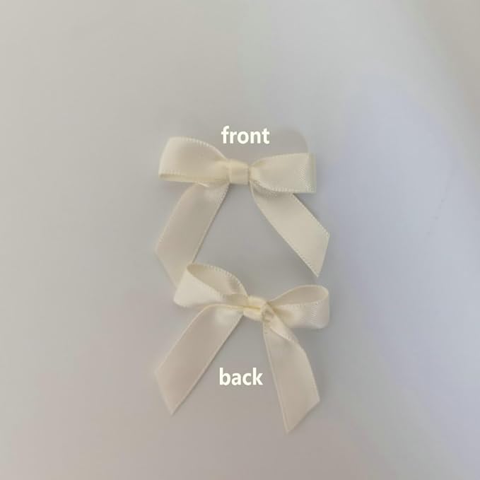 50pcs 1-1/2" Mini Satin Ribbon Bows Without Twist Ties - Image 4