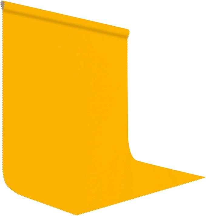 Yellow Background 6x9FT Solid Color Photo Backdrop Screen Video Recording by LYLYCTY