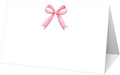 25 Pink Bow Place Cards for Table Seating, Watercolor Wedding Name Place Card by Yuansail