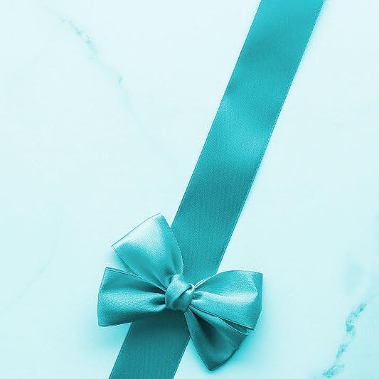 Lake Blue Satin Ribbon Double Faced Satin 1/2 inch x 55 Yards Polyester Ribbon - Image 5