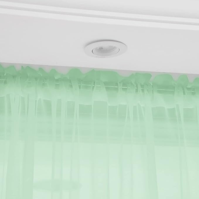 Window Light Green Sheer Curtains 72 Inches Long 2 Panels Sheer Curtain Basic - Image 4