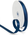 5/8 Inch 100 Yards Satin Ribbon Dark Blue, Solid Color Fabric Ribbon by HimBen