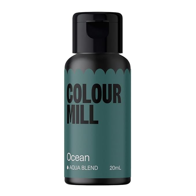 Colour Mill Aqua Blend Water-Based Food Coloring, 20 Milliliters Ocean by ColourMill