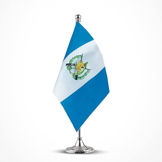 Guatemala Flag Guatemalan Flags, Small Mini Guatemalan Desk Flag, Used by Mflagperft