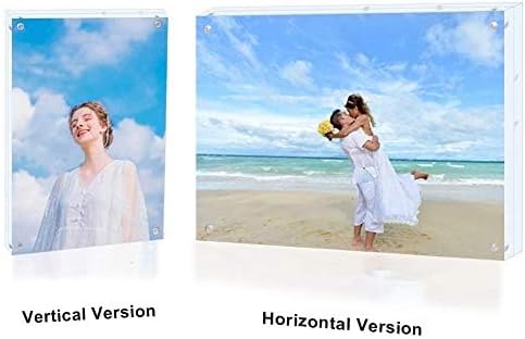 1Pack Acrylic Picture Frame, 5x7 Clear Double Sided Photo Frame, Magnetic Photo - Image 6