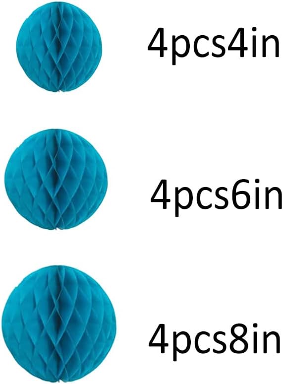 15pcs Honeycomb Balls Decorations 4'' 6'' 8'' Party Honeycomb Ball Flower - Image 2