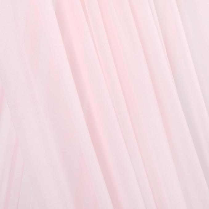 Pink Elegant Arch Draping Fabric 2 Panels Outdoor 29" × 20Ft Sheer Chiffon - Image 3