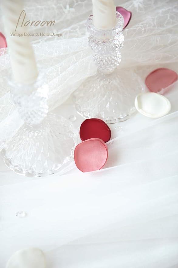 Floroom 500pcs Rose Petals Red Fake Faux Silk Flower Petals - Image 5