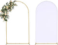 Vincidern 6.6FT Wedding Arch Backdrop Stand and White Cover, Metal Arch by Vincidern