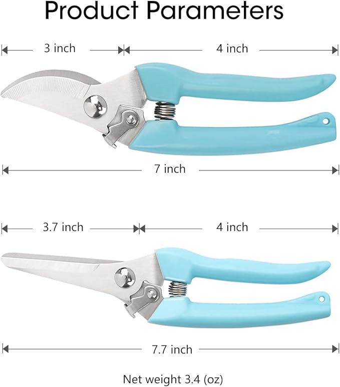 Leize Flower Scissors Set, 2 Pack Premium Thickened Stainless Steel Floral - Image 2