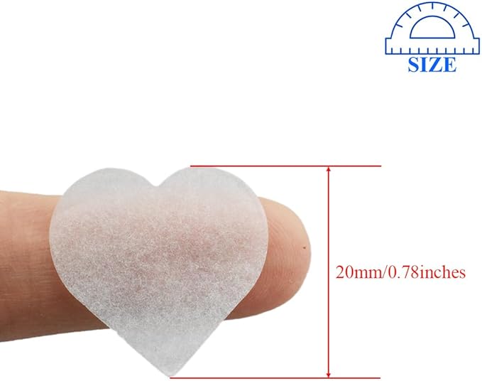 HAHIYO 0.78Inch White Heart Tissue Paper Confetti Table Decoration Confetti Dot - Image 2
