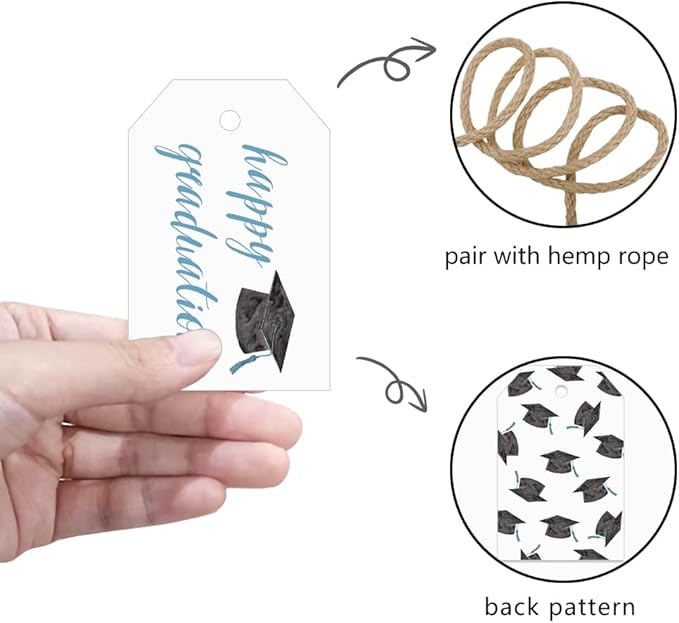 50 Pcs Graduation Gift Tags, Congrats Grad Party Favors Gift Tags - Image 5