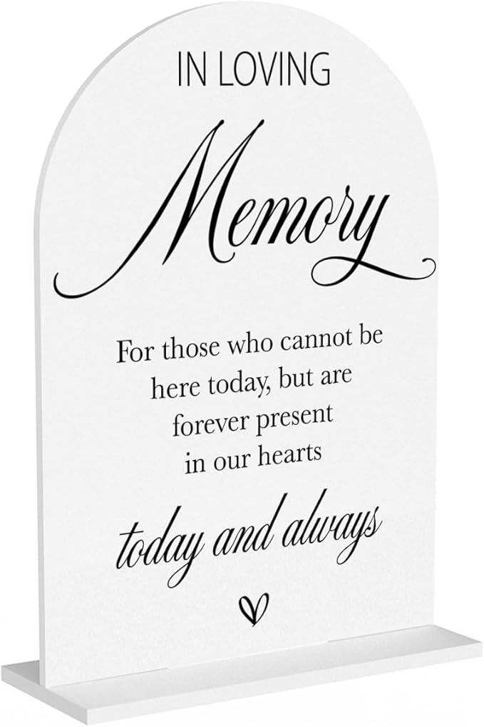 In Loving Memory Wedding Sign, In Memory Wedding Sign by AASRR