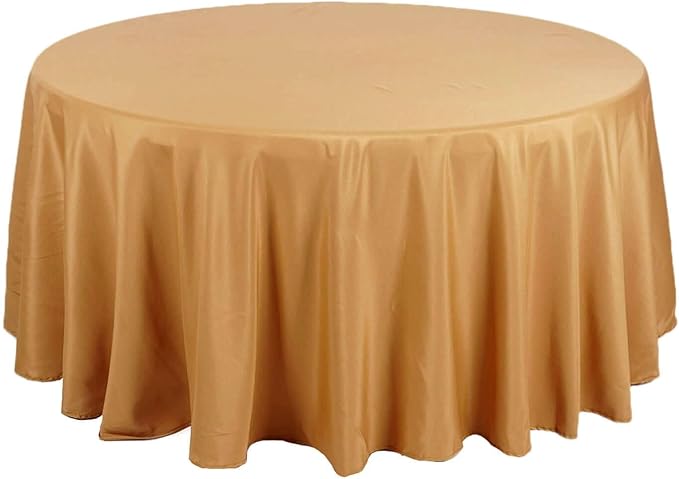 Efavormart Round Tablecloth, 132 Inch Stain & Wrinkle Resistant Washable Table - Image 6