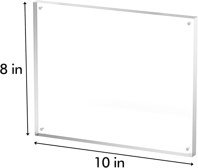 8x10 Acrylic Picture Frame 5 Pack, Desktop Display Decor Gift - Image 3