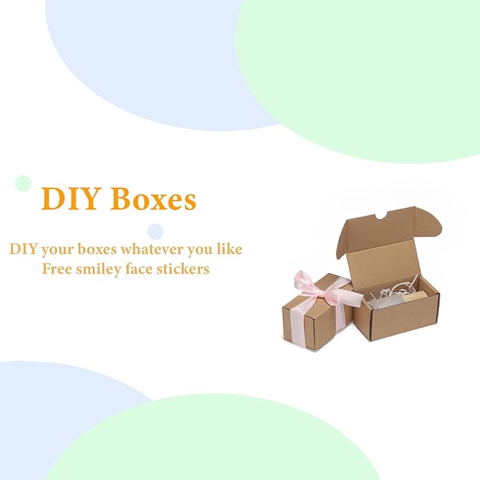 MEBRUDY 4.6x2.2x2.2 Inches Small Shipping Boxes Pack of 50, Corrugated - Image 7