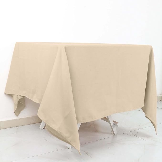 Efavormart 70" Square Linens Nude Wholesale Linens Polyester Square Linen - Image 6
