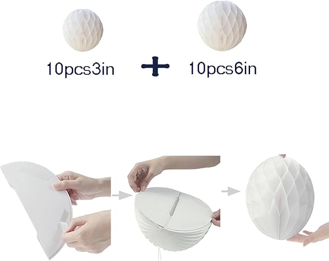20pcs Honeycomb Flower Balls - Image 2