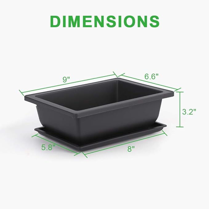 GROWNEER Bonsai Training Pots 3 Packs 9Inch - Image 2