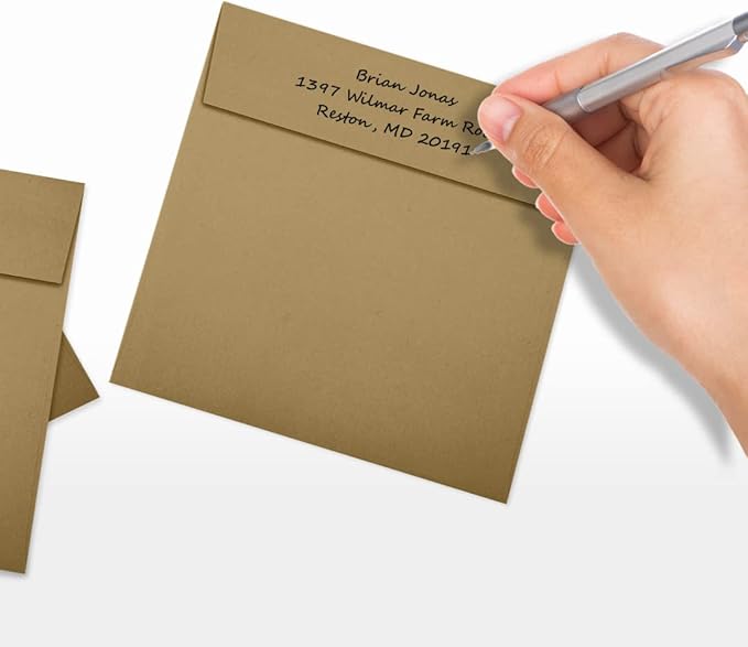 LUXPaper Square Invitation Envelopes | Peel & Press | 5 3/4" x 5 3/4" | Grocery - Image 6