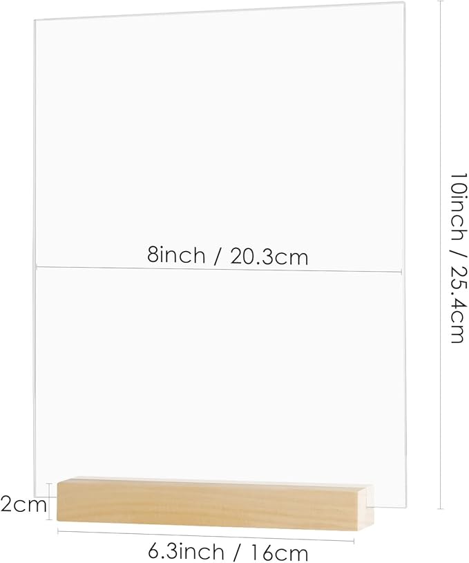 JINMURY 8x10 Inch Frosted Acrylic Sign - Image 2
