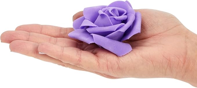Juvale 100-Pack Purple Faux Flowers - Image 9
