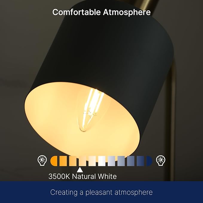 FLSNT 60W Equivalent LED Chandelier Light Bulbs, Dimmable LED B11 E26 - Image 6
