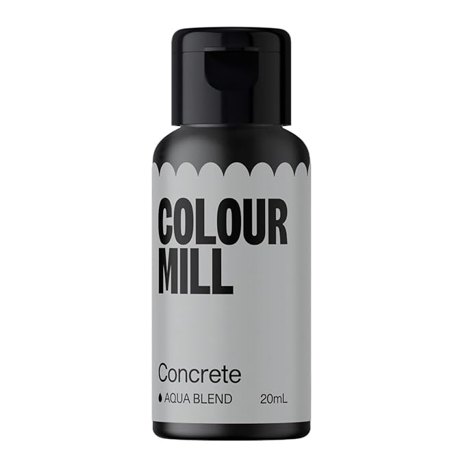 Colour Mill Aqua Blend Water-Based Food Coloring, 20 Milliliters Concrete by ColourMill