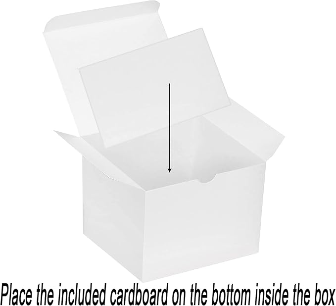 Xxcxpark 30 PCS White Gift Boxes 5x5x3.5 Inches, Decorative Party Favor Kraft - Image 4