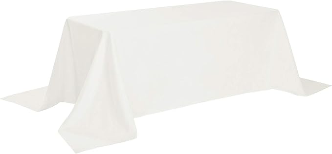 Rectangle Tablecloth 90x132 inch Washable Polyester Fabric Table Cloth - Image 2