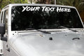 VulgrCo Custom Windshield Sticker, Create Your Own Custom Vinyl Decals by VulgrCo