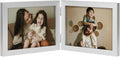 decorUhome Double 7x5 Picture Frame Horizontal, Engineered Wood Bifold Photo by decorUhome