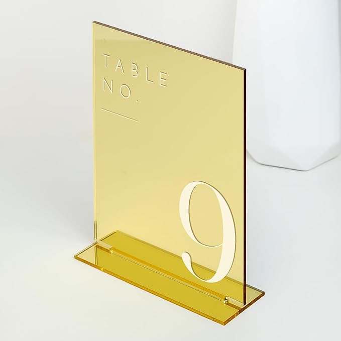 JINMURY Gold Wedding Table Numbers 1-30 - Image 2