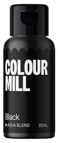 Colour Mill Aqua Blend Water-Based Food Coloring, 20 Milliliters Black by ColourMill