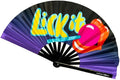 Kandies World UV Reactive Custom Festival Folding Hand Fan by KandiesWorld