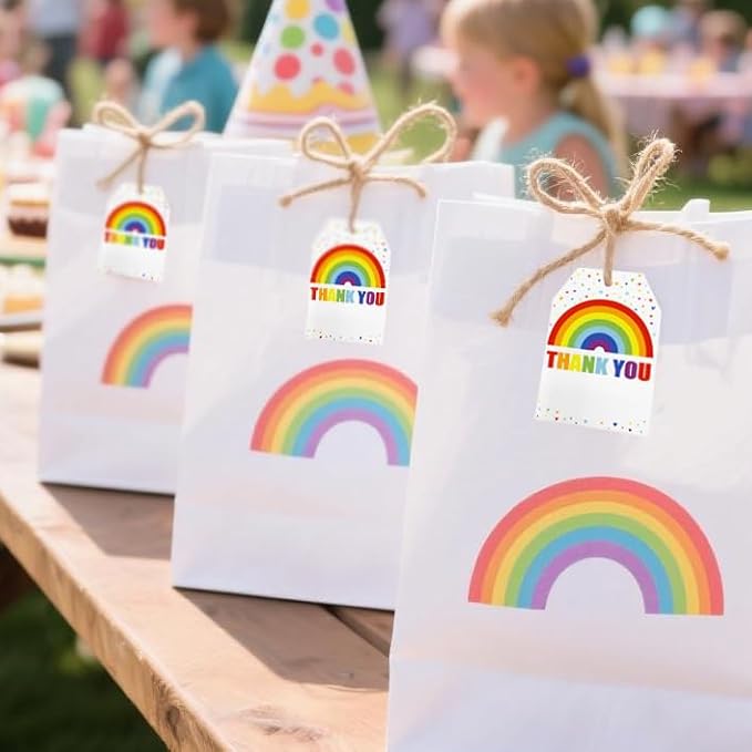 100Pcs Rainbow Heart Gift Tags - Image 7