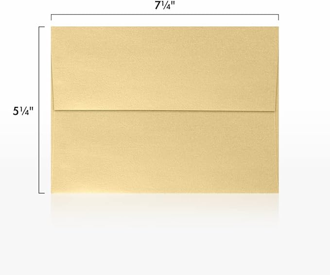 LUXPaper A7 Invitation Envelopes | Peel & Press | 5 1/4" x 7 1/4" | Blonde - Image 3