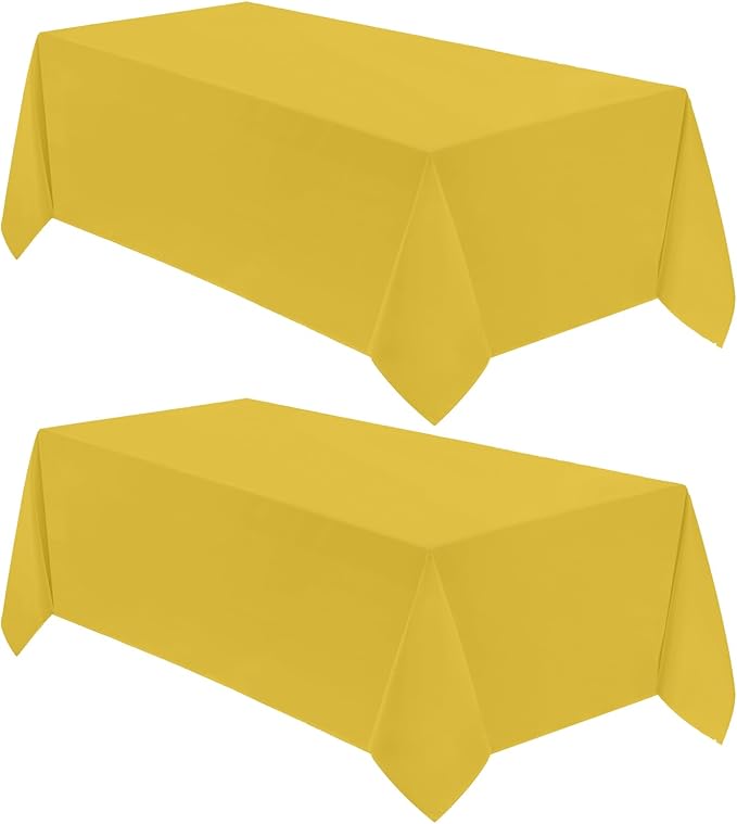 VidaFete Tablecloth 2 Pack 90 * 132inch Rectangle Table Cloth Polyester by VidaFete